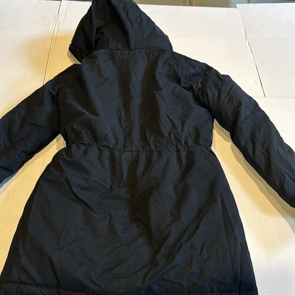 Hollister California 1922 black puffer jacket bungee waist front pockets zipper - Picture 9 of 13